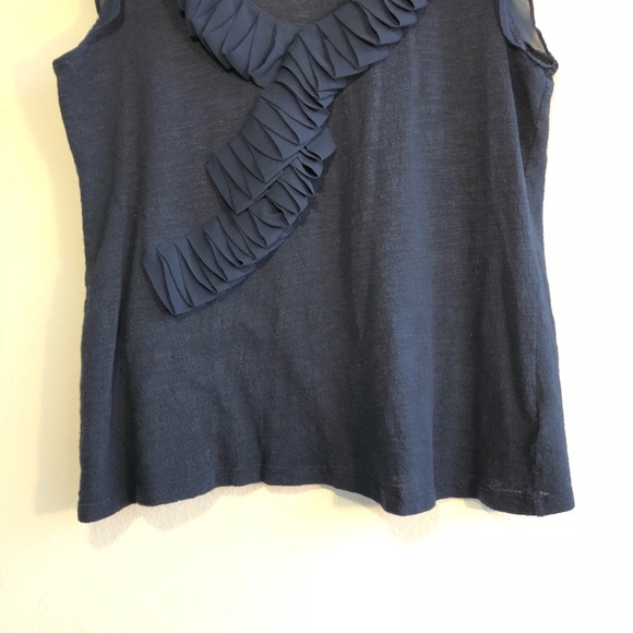 Anthropologie | Deletta | ruffle | short sleeve L - Picture 3 of 5